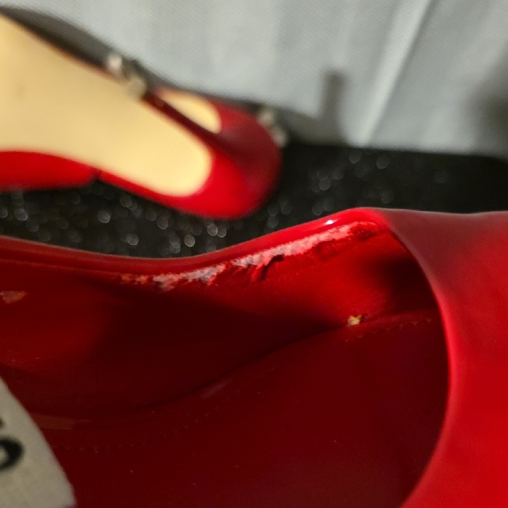 Guess Red Patent Leather Heels - Picture 7 of 8